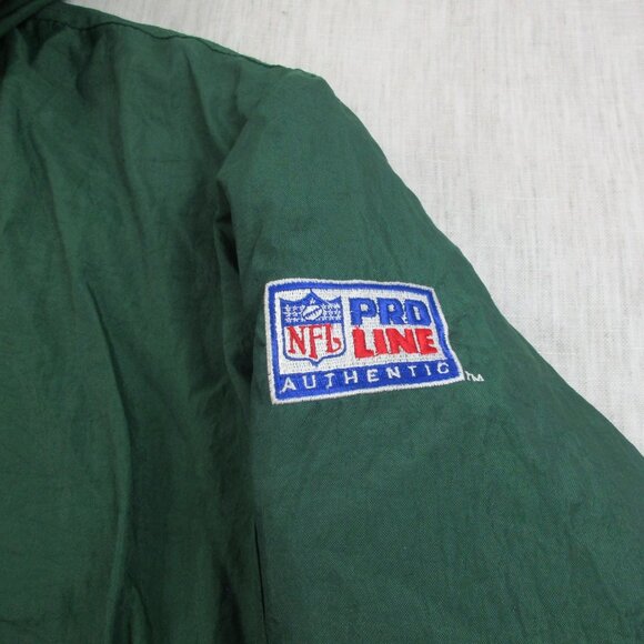 NFL Green Bay Packers Pro Line Starter Jacket Football Mens XL Green Hood Zipper - Picture 4 of 12